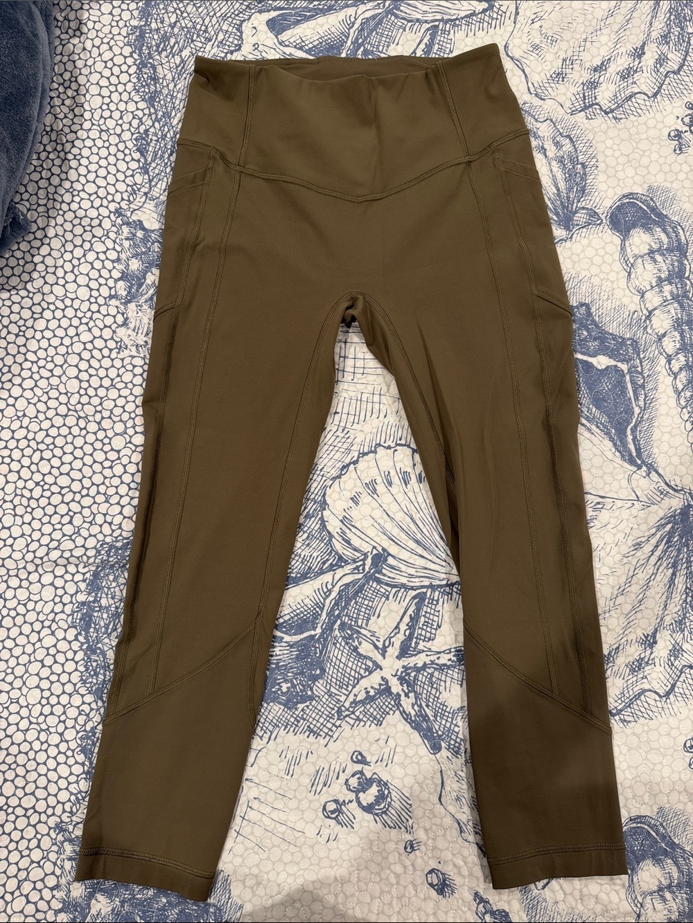 lululemon athletica Olive Green High-Rise Leggings with pockets